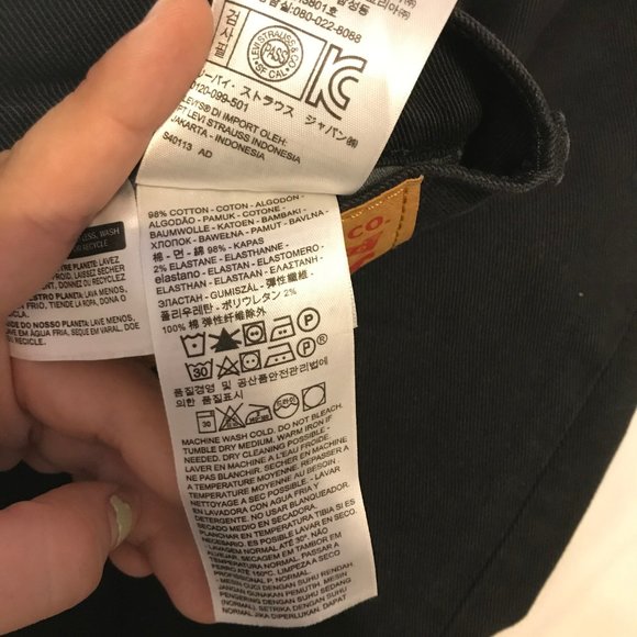 Levi's Men's 514 Black Jeans - Picture 12 of 13